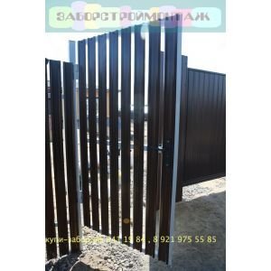 Забор из металлического штакетника 2.0